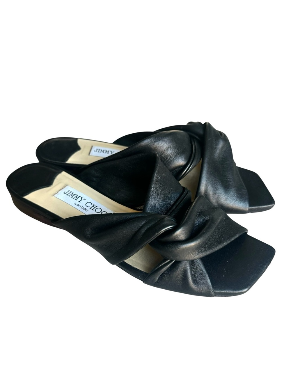 Jimmy Choo Narisa Sandals Black Bappa Leather